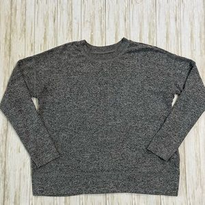 Lucky Brand V-Neck Pull Over Sweater Women’s Large Gray